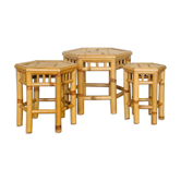 Trio of bamboo gigognes extra tables