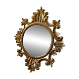 Miroir Napoléon III en bois sculpté