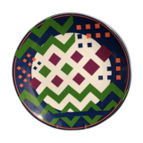 Plate Zig-zag Guy de Rougemont edition Artcurial Paris porcelain signed 900 ex