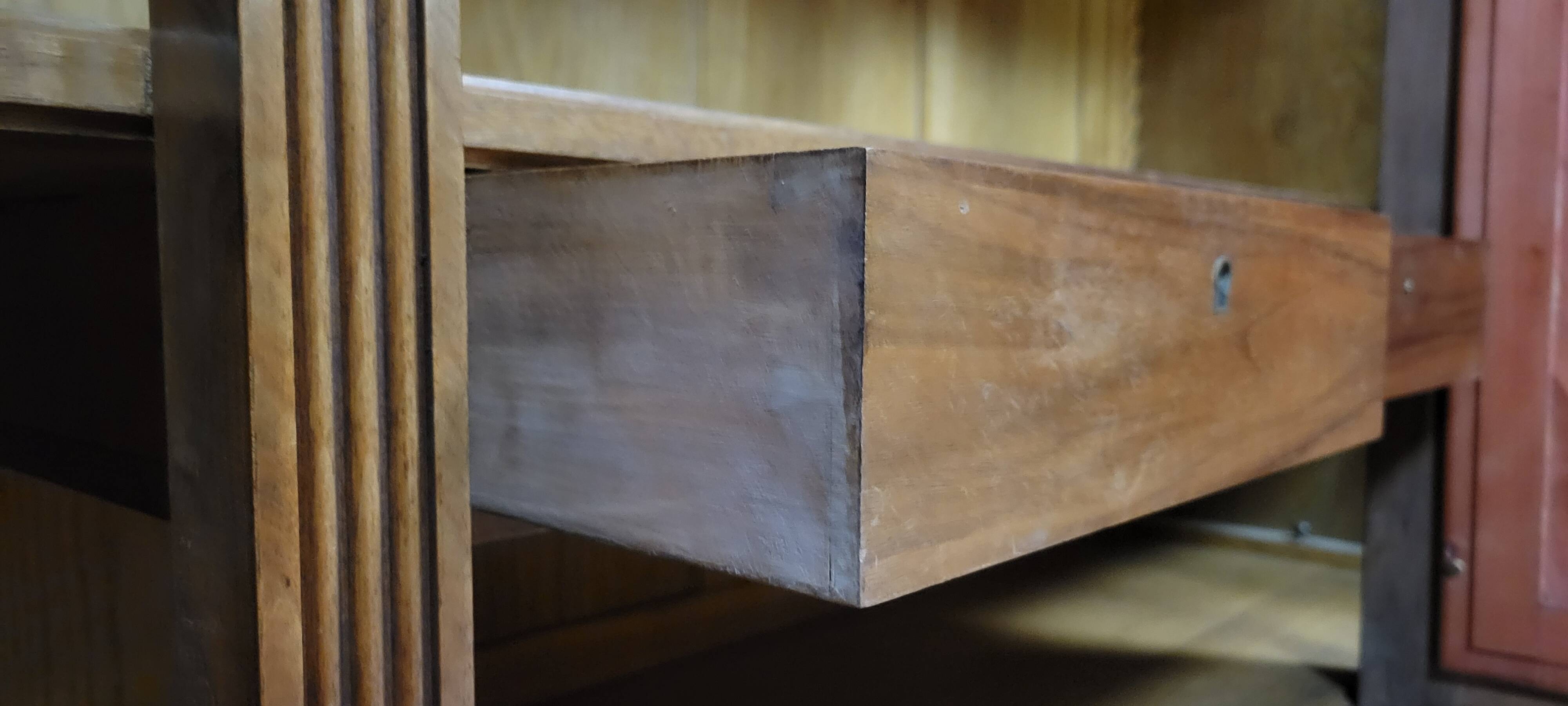 Art Deco period wardrobe in burr walnut