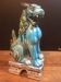 Foo Japan dog in blue ceramic