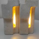 Paire de lampes en pierre.  Albert Tormos  1970