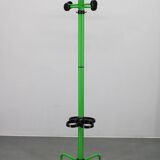 Porte-manteau italien en métal laqué des années 1970 avec porte-parapluie