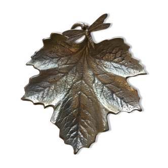 Brass dragonfly trinket bowl