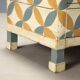 Antique Umbertino chest of drawers in walnut and fir, 4 drawers, 19th century.