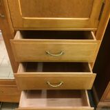 Art Deco cabinet in oak and veneer