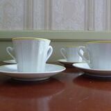 Set of 4 cups and 4 saucers Yugoslavia