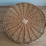 Rattan wicker braided tray