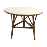 Table basse en rotin