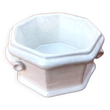 Glazed ceramic planter by Christophe de Mons, a ceramist