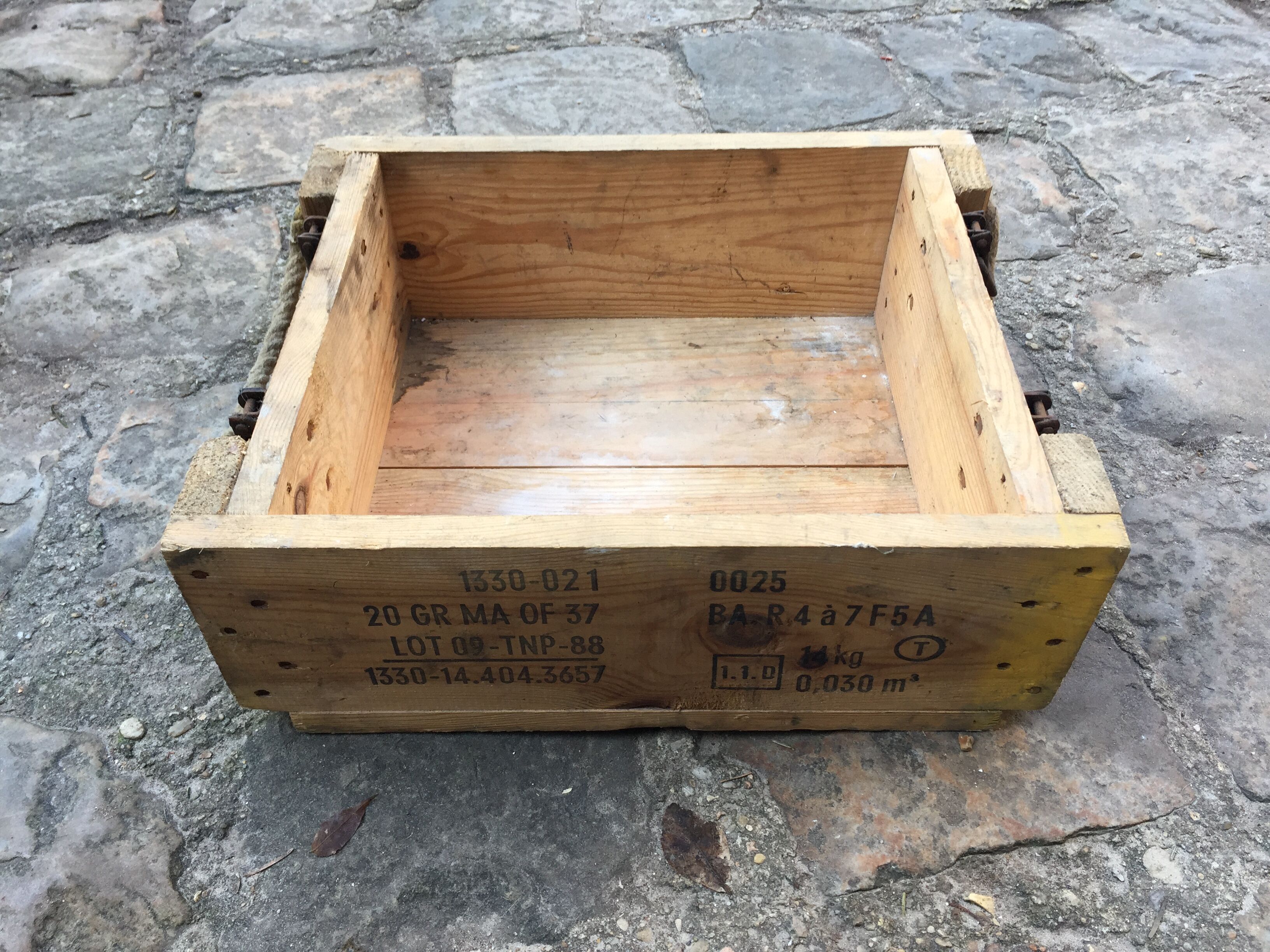 Wooden military crate