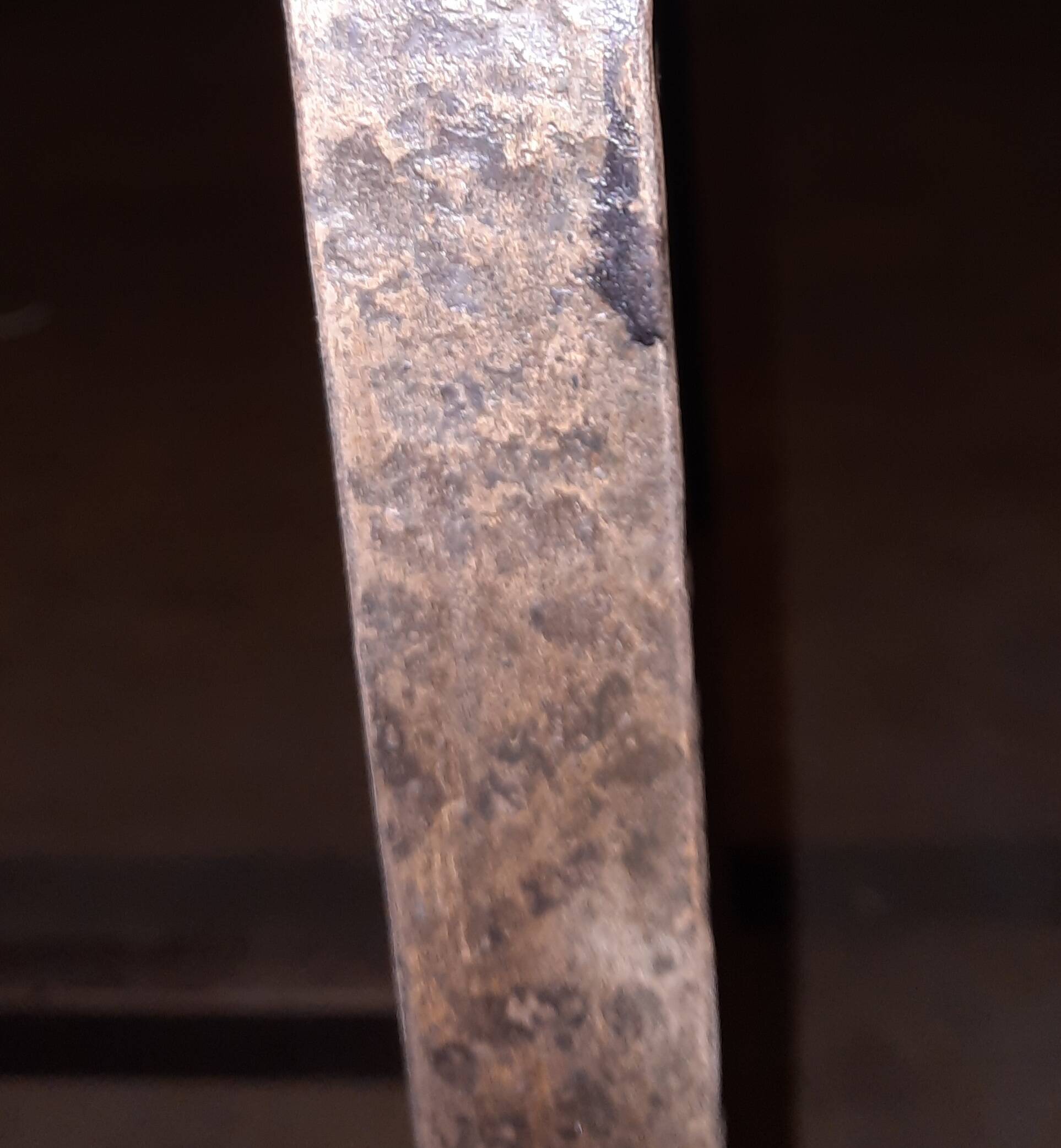 Rectangular steel and wood table