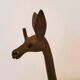 Trio antelope, gazelle and giraffe bronze and brass