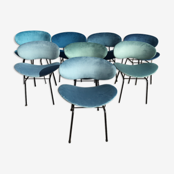 Lot de 8 chaises par Gastone Rinaldi