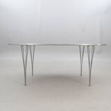 Table a manger piet hein & bruno mathsson superellips' fritz hansen,1983, danemark