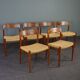Set of 6 chairs and dining table Niels Otto Møller