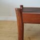 Pair of Dyrlund leather footrest 60s leather
