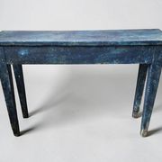 Blue patinated wooden console