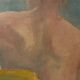 Huile sur toile femme de dos