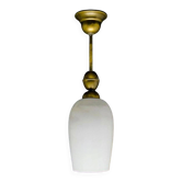 Lampe à pendentif de style Art Déco, Pologne, années 1950