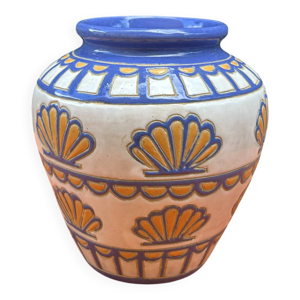 Vase céramique vintage - orange