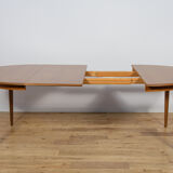 Mid-century round teak extendable dining table from Skovmand & Andersen, Denmark, 1960s