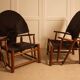 Pair of G23 hoop armchairs