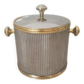 Silver and gold ice bucket