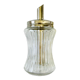 Verseuse sucre verre et inox vintage