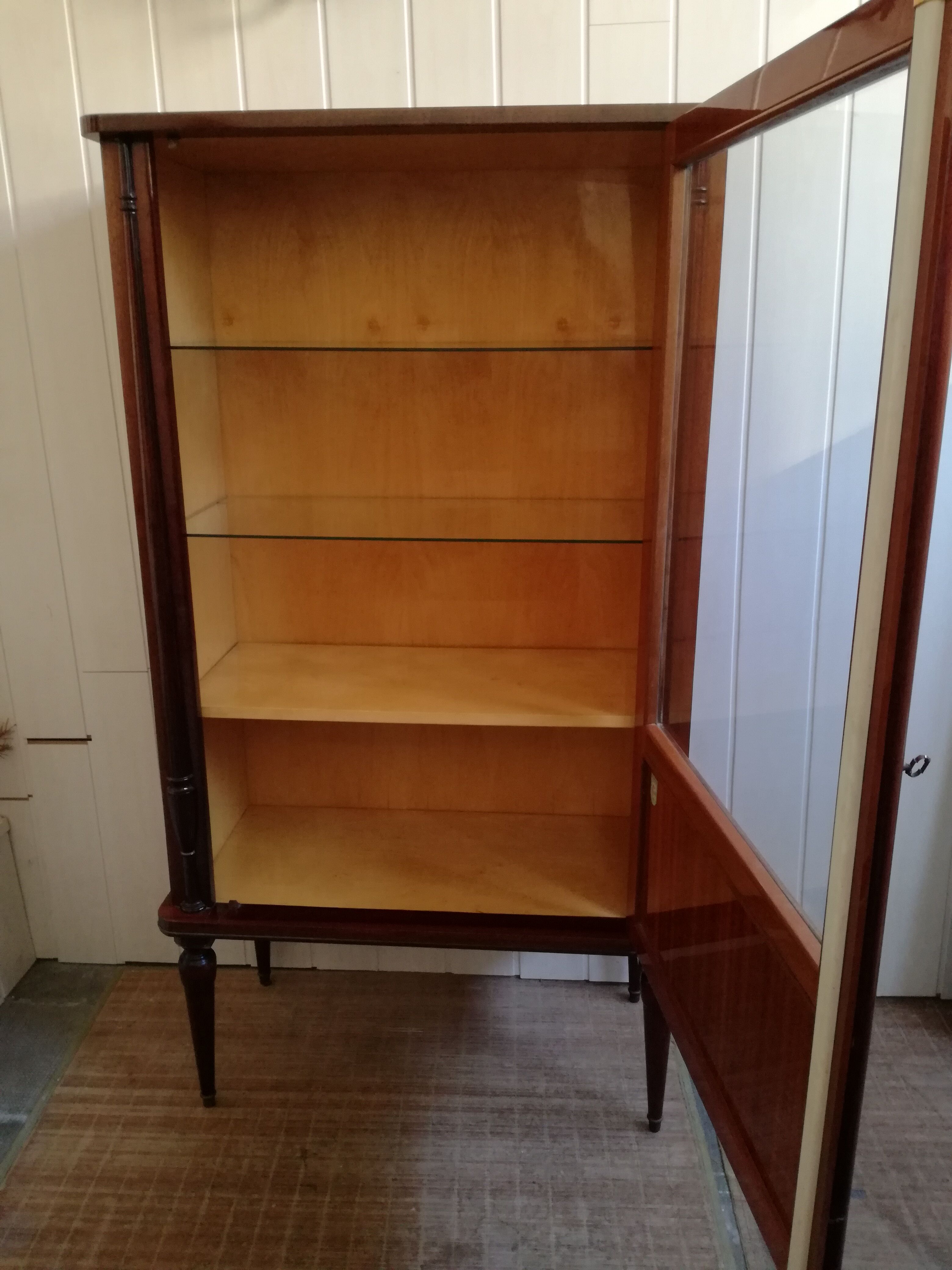 Showcase Louis XVI style mahogany