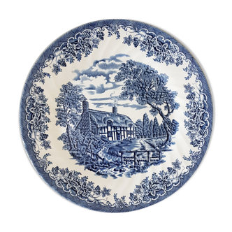 Assiette Churchill motif cottage