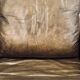 Pair of vintage cognac leather armchairs & solid wood – club/lounge style