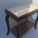Oriental-style wooden side table