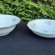 1 bowl and 1 porcelain hollow dish