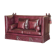 Victorian Knole canapé restored in leather with feather cushions.
