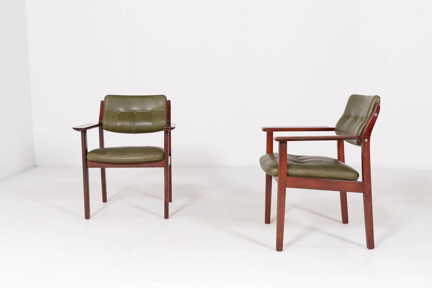 Scandinavian Modern pair of armchairs from Facit Atvidaberg, Sweden 1960’s