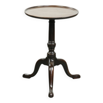 Charmante table d'appoint/à vin anglaise ronde antique du 19ème siècle.