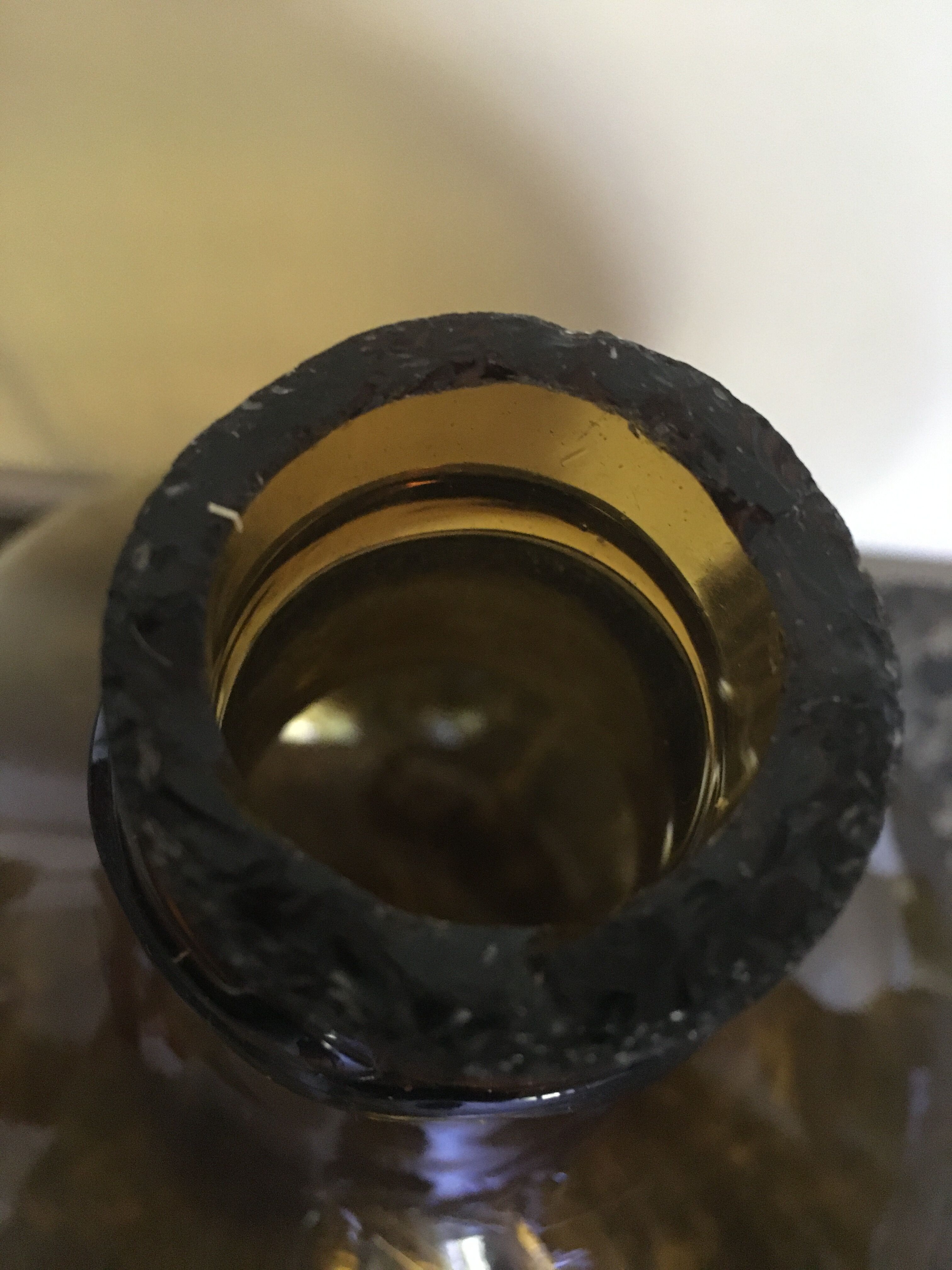 Amber color demijohn 10l