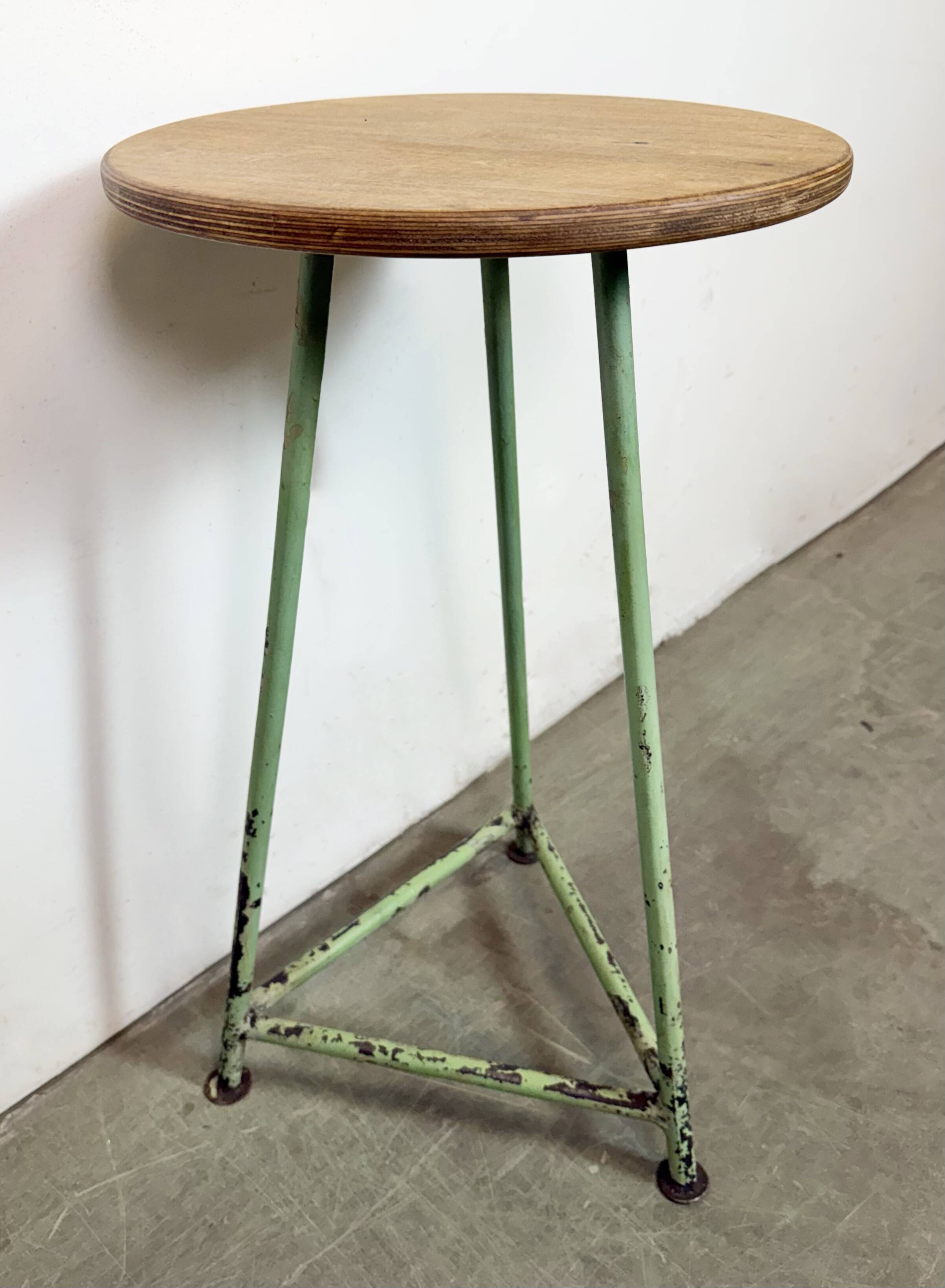 Green Industrial Workshop Stool, 1960s