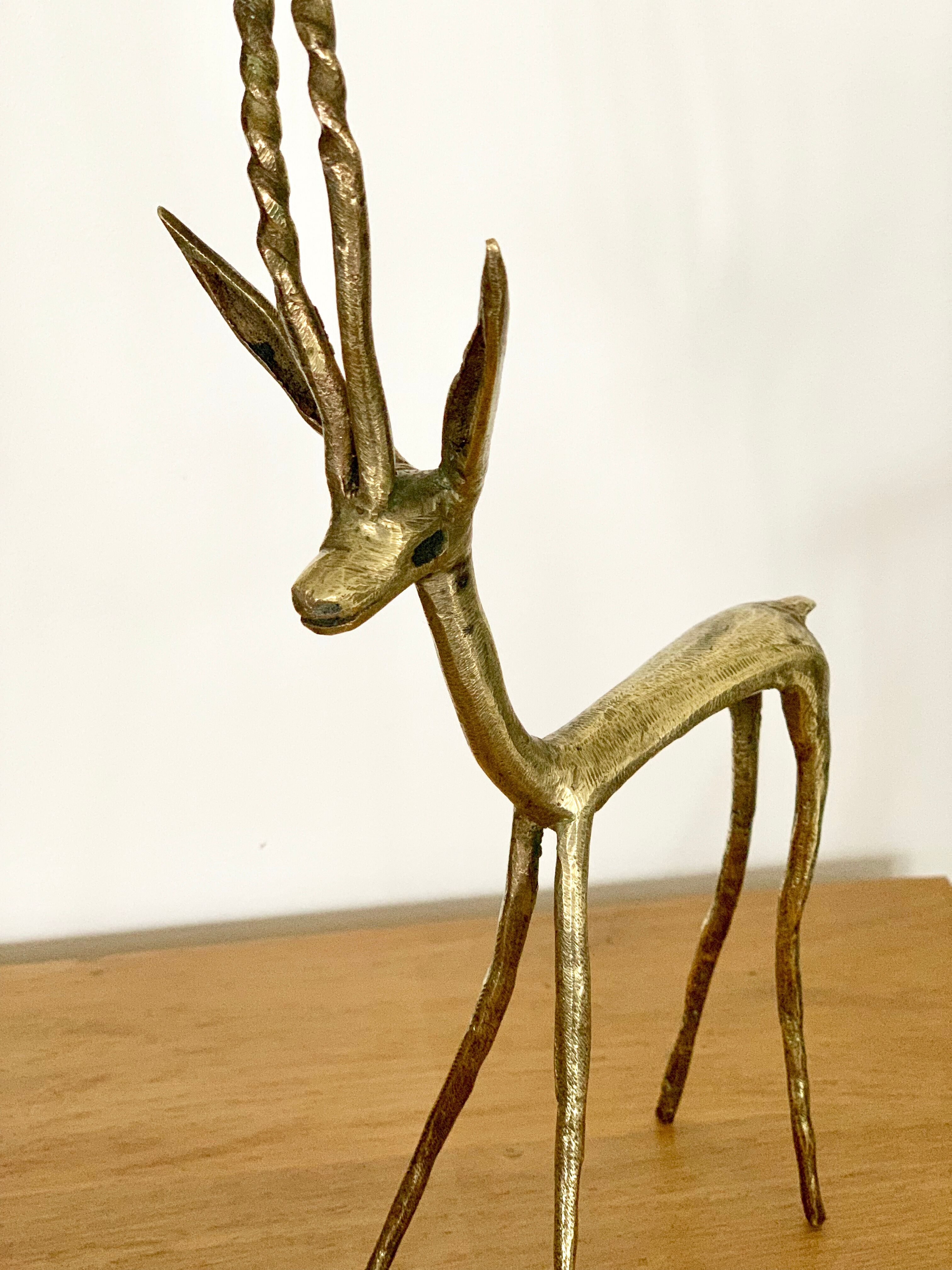 Vintage brass Antelope
