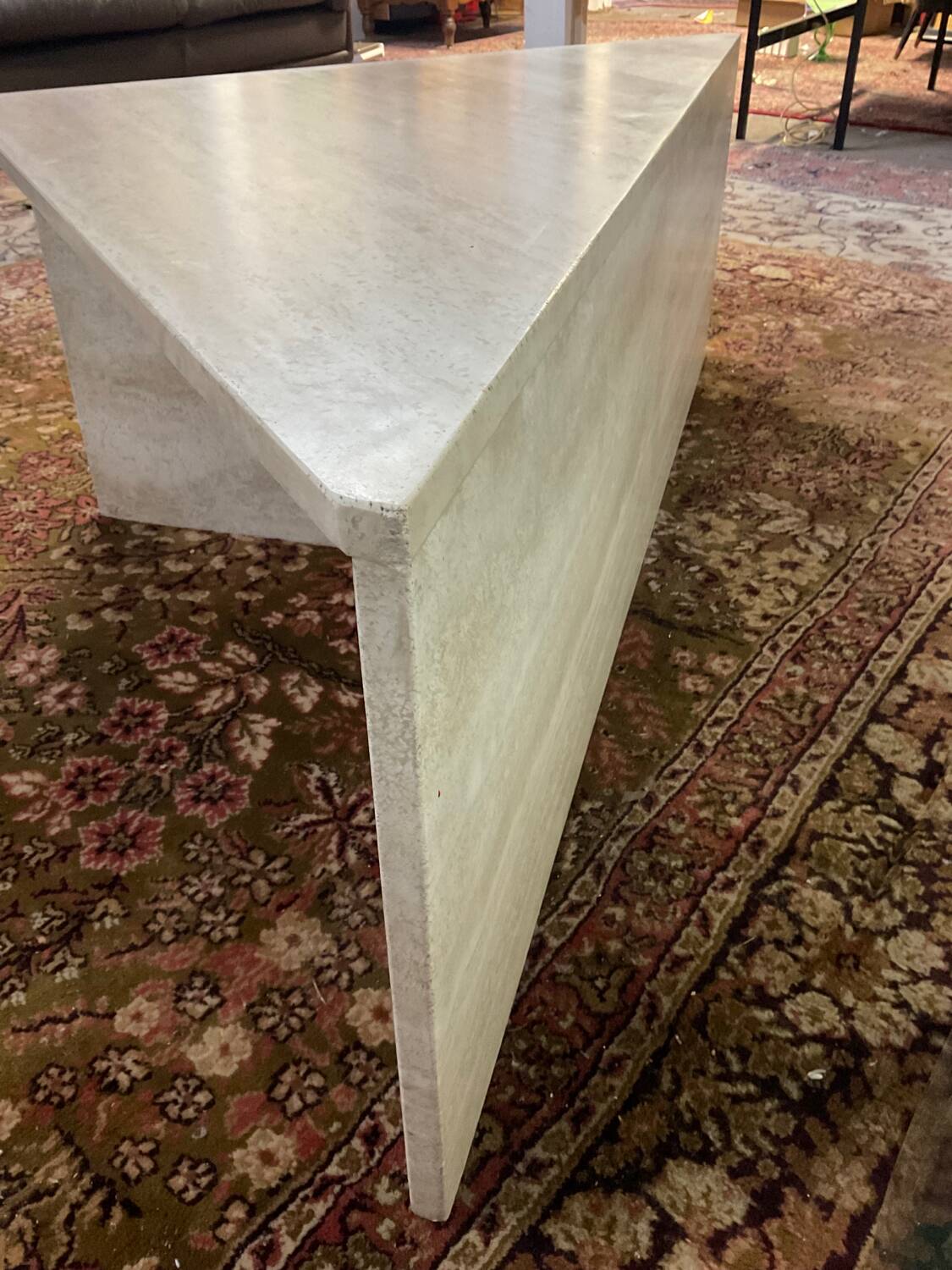 Travertine coffee table