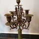 Napoleon III candelabra chandeliers in bronze and marble