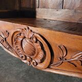 Large Louis XV period wardrobe in solid walnut