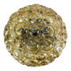 Amber glass Bubble wall light in the style of Helena Tynell, snail model. 60s.