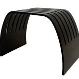 Table d'appoint tabouret en contreplaqué courbé danois design années 80