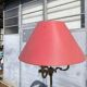 Vintage brass tripod floor lamp