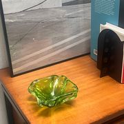 Green Murano glass , 1960's contemporary glass hand made in Italy