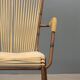 Metal and synthetic rope chairs