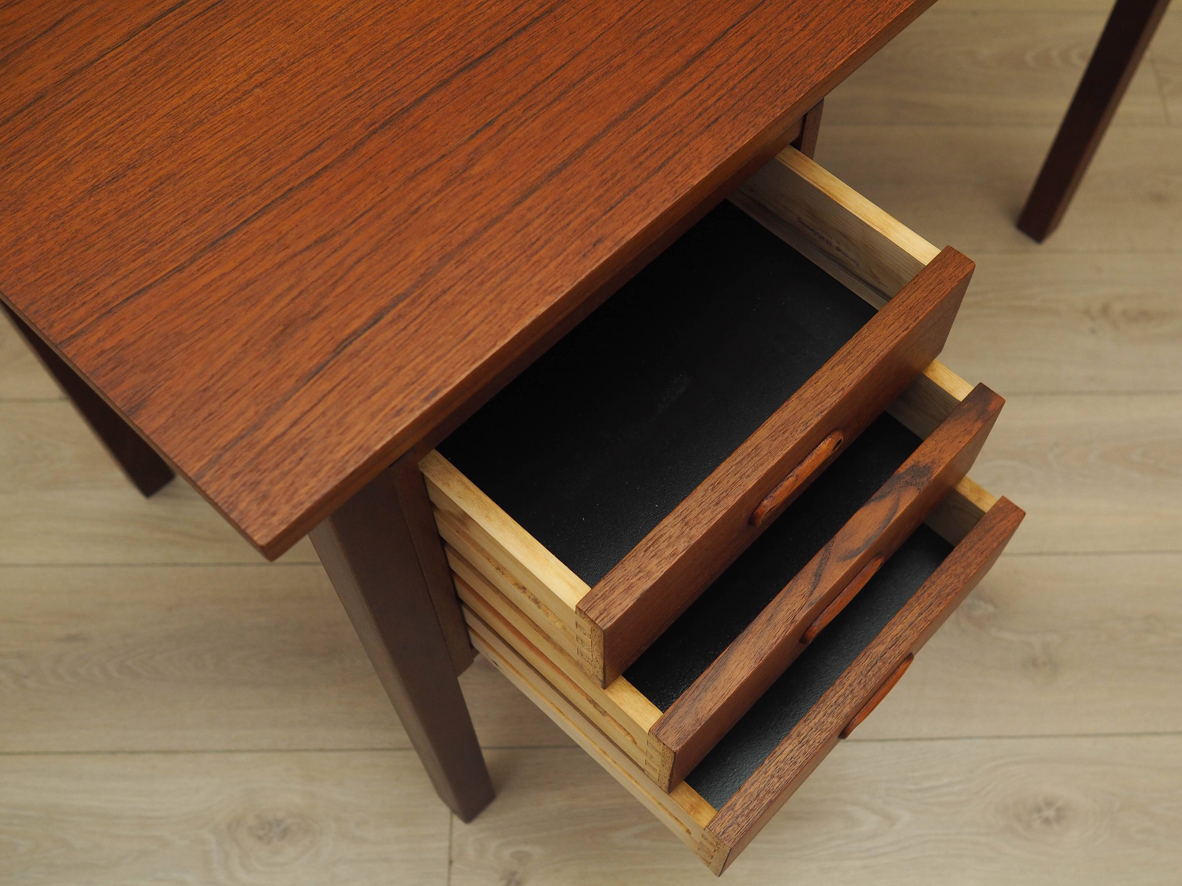 Teak desk, Danish design, 1970s, production: Denmark