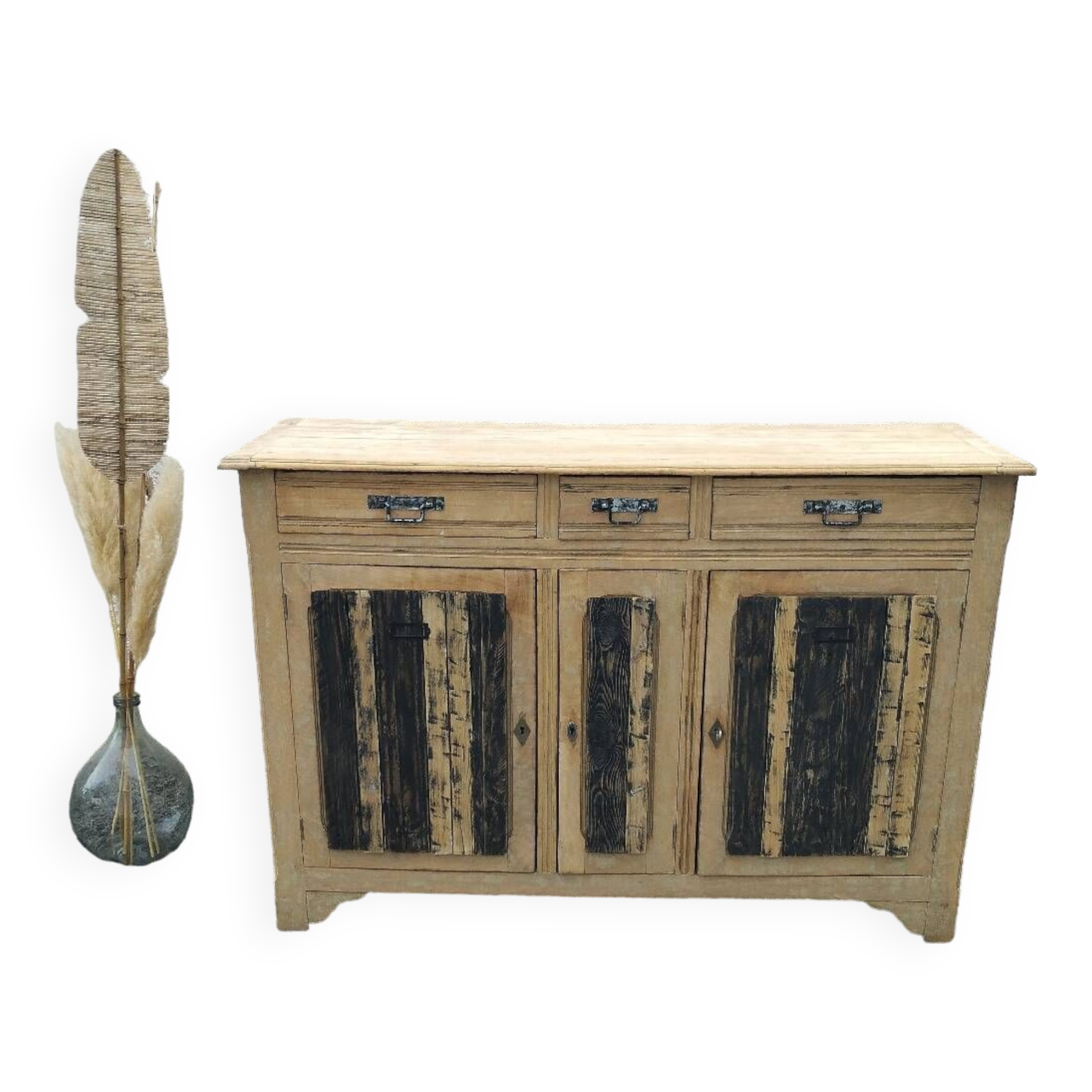 3-door wooden sideboard / Esprit Atelier furniture